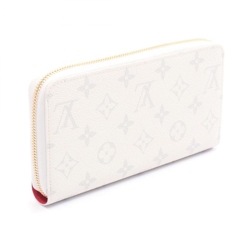 Louis Vuitton Round Long Wallet TM Zippy White Coated — view 2