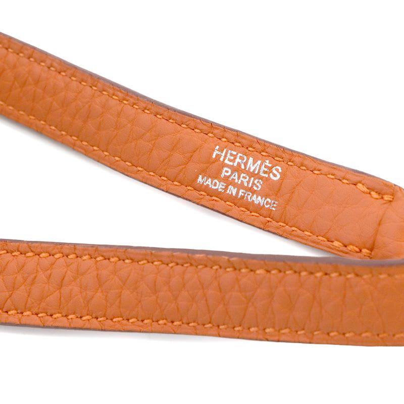 Hermes Kelly Bolide Shoulder Strap Taurillon Clemence Leather Orange Accessory — view 5