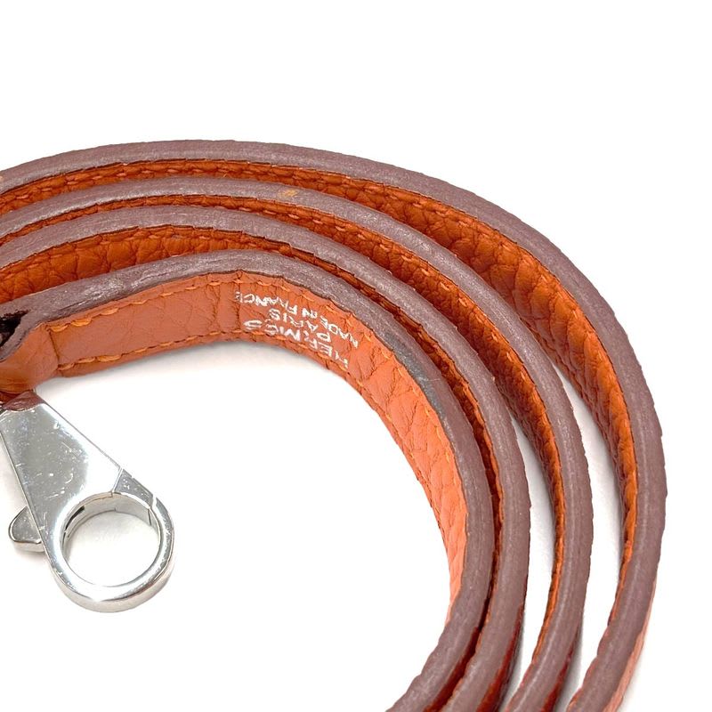 Hermes Kelly Bolide Shoulder Strap Taurillon Clemence Leather Orange Accessory — view 4