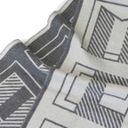 Hermes Retre Au Carre Muffler Cashmere 100% Leather Yvoire Griff Scarf — view 4