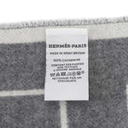 Hermes Retre Au Carre Muffler Cashmere 100% Leather Yvoire Griff Scarf — view 6