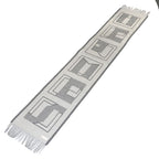 Hermes Retre Au Carre Muffler Cashmere 100% Leather Yvoire Griff Scarf — view 3