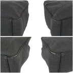 Prada Mini Tote Bag Handbag Gray Black Canvas — view 7