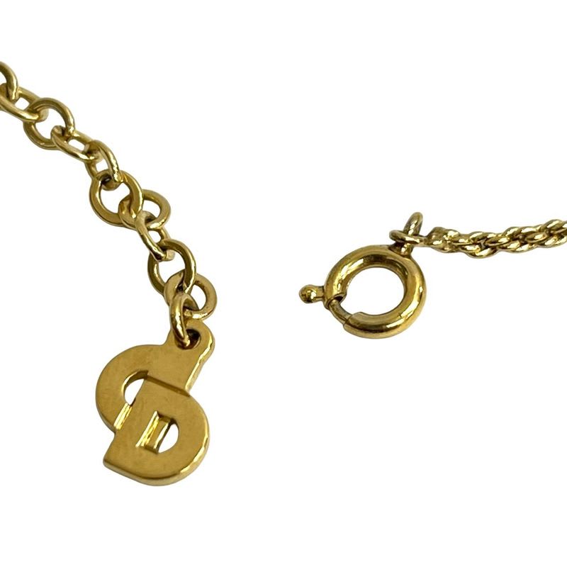 Christian Dior Vintage CD Logo GP Chain Necklace Pendant Accessory Gold 23705 — view 4
