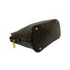 Celine Vintage Macadam Blason Logo Pattern Leather Handbag Mini — view 8