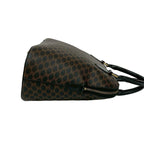 Celine Vintage Macadam Blason Logo Pattern Leather Handbag Mini — view 7