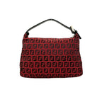 Fendi FF Logo Pattern Canvas Leather Handbag Mini Tote — view 4