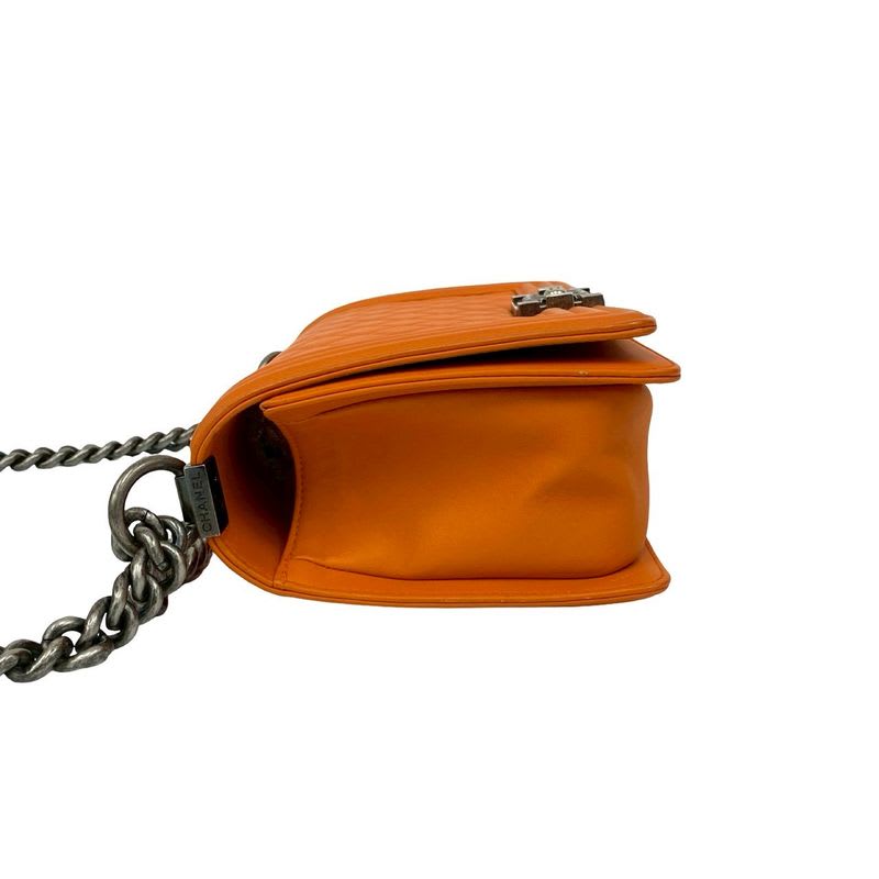 Chanel Boy Leather Shoulder Bag — view 6