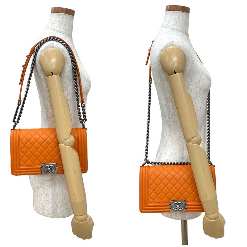 Chanel Boy Leather Shoulder Bag — view 3