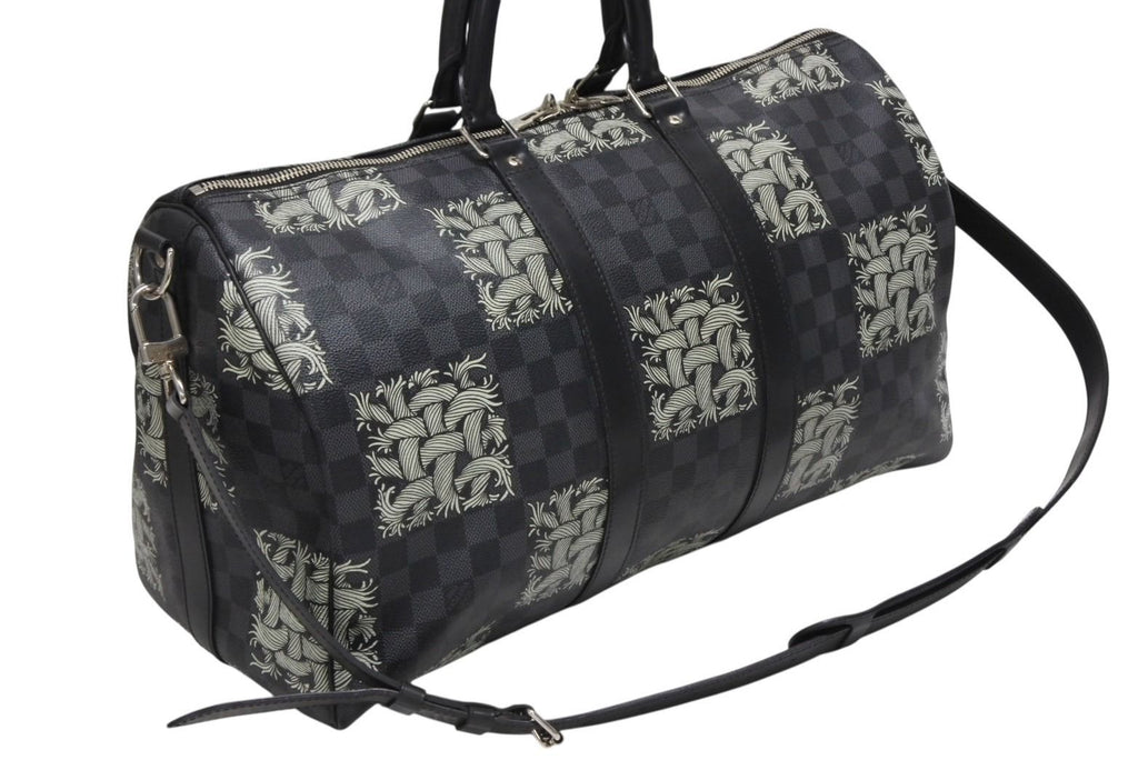 Louis Vuitton Keepall Bandouliere 45 Boston Bag Christopher Nemeth Damier — view 4
