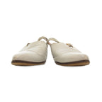Hermes Mule 36 Sandals Shoes Strap High Heels White AE GY06 — view 3