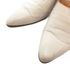 Hermes Mule 36 Sandals Shoes Strap High Heels White AE GY06 — view 5