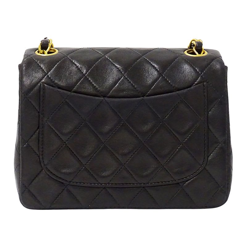 Chanel Bag Mini Quilted Shoulder Lambskin Black — view 3