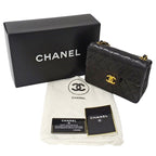 Chanel Bag Mini Quilted Shoulder Lambskin Black — view 9