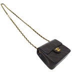Chanel Bag Mini Quilted Shoulder Lambskin Black — view 5