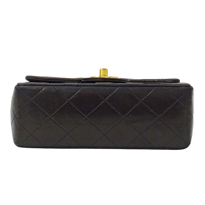 Chanel Bag Mini Quilted Shoulder Lambskin Black — view 4