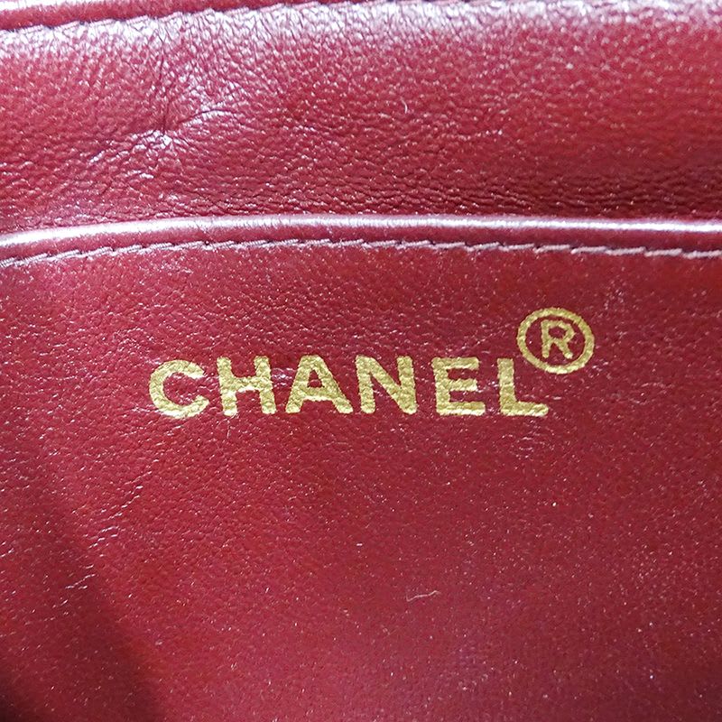 Chanel Bag Mini Quilted Shoulder Lambskin Black — view 7