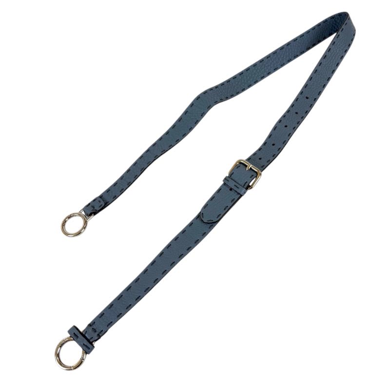 Fendi Selleria Strap You Shoulder Blue Leather — view 4
