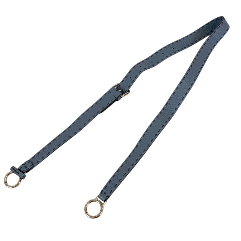 Fendi Selleria Strap You Shoulder Blue Leather — view 5