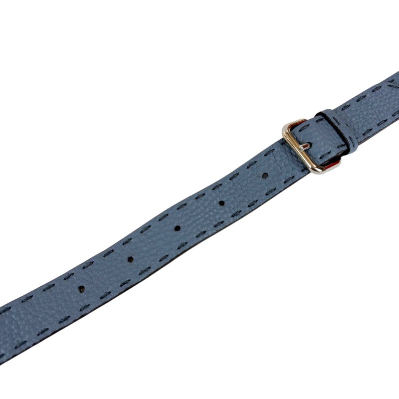 Fendi Selleria Strap You Shoulder Blue Leather — view 6
