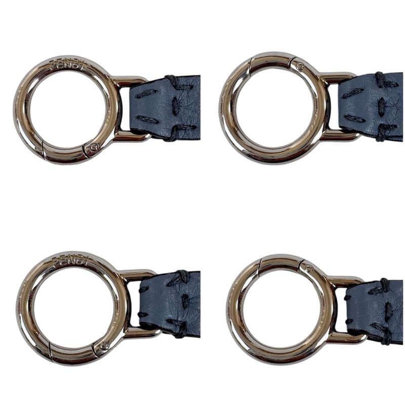 Fendi Selleria Strap You Shoulder Blue Leather — view 8