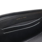 Chanel Coco Mark Round Zipper Wallet Caviar Leather Black Gold Hardware — view 8