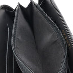 Chanel Coco Mark Round Zipper Wallet Caviar Leather Black Gold Hardware — view 7