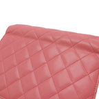 Chanel Simply CC Quilted Chain Wallet Shoulder Bag Pochette Leather — view 5