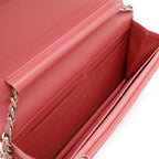 Chanel Simply CC Quilted Chain Wallet Shoulder Bag Pochette Leather — view 7