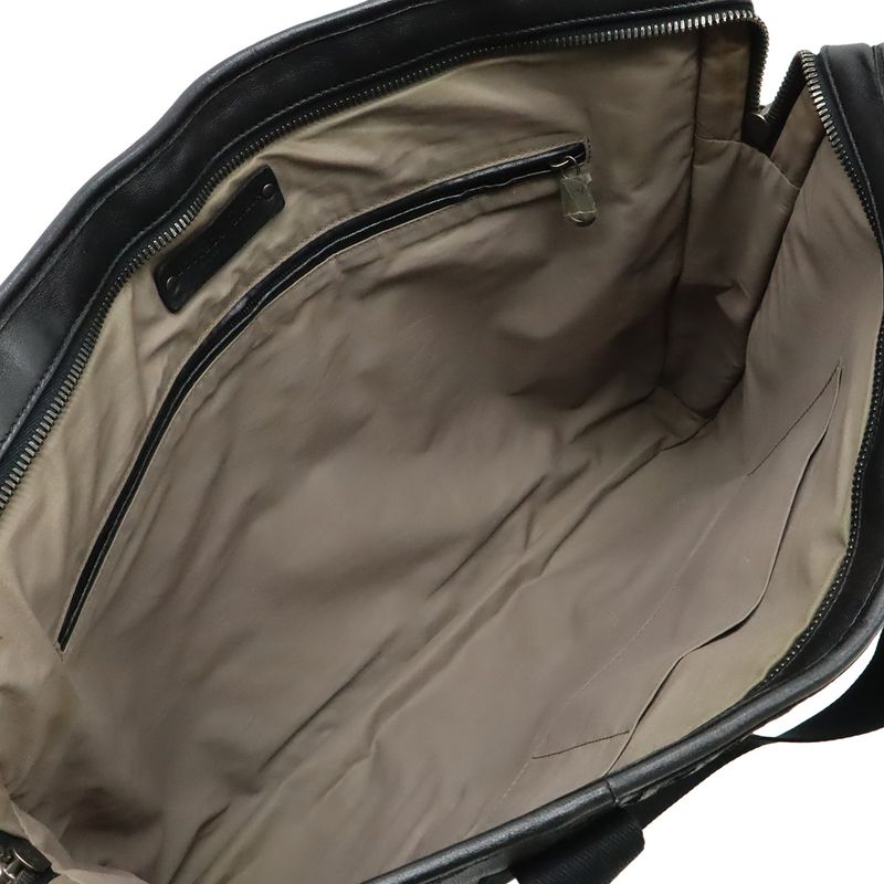 Bottega Veneta Intrecciato Business Bag Briefcase Shoulder Leather Dark — view 7