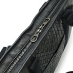 Bottega Veneta Intrecciato Business Bag Briefcase Shoulder Leather Dark