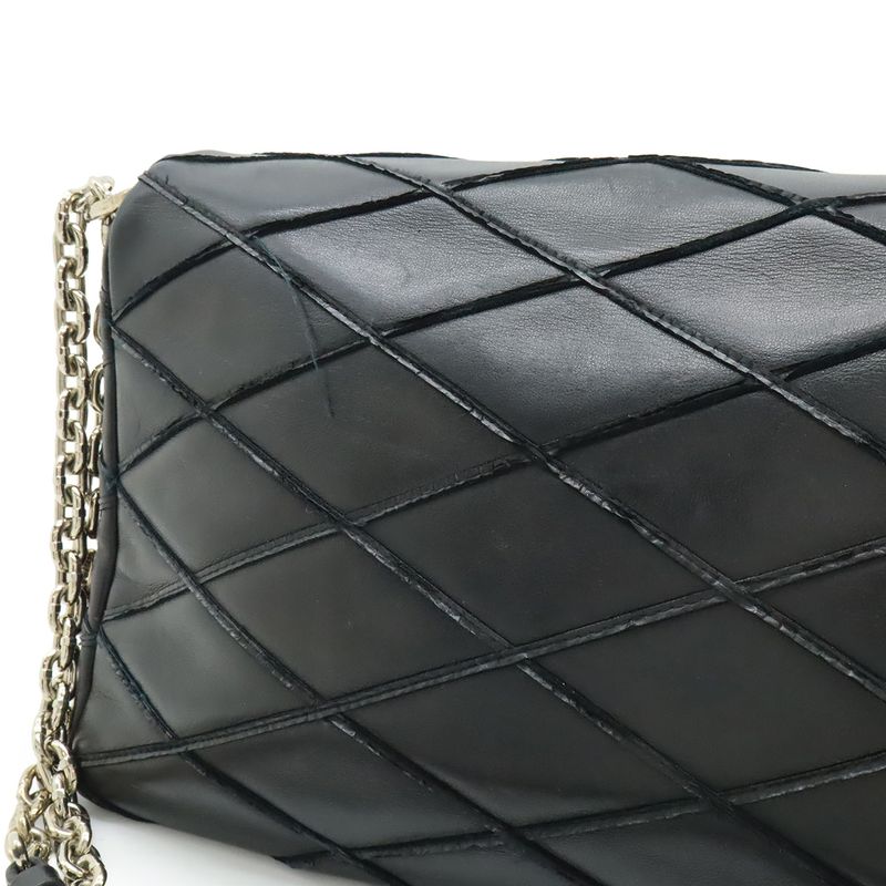 Louis Vuitton Maltage Go-14 mm Chain Bag Shoulder Leather Noir — view 9