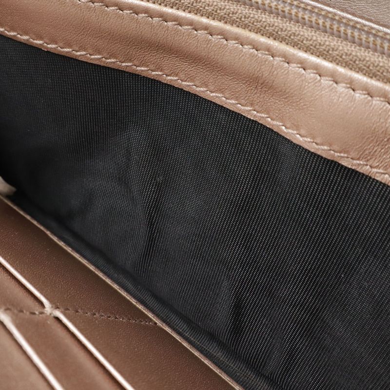 Gucci Lovely Round Zipper Long Wallet Shiny Leather Black Gold Hardware — view 6