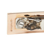 Hermes Irene Barrette Hair Accessory Gold Silver Black Plated Metal — view 3