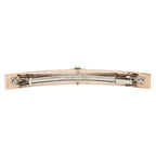 Hermes Irene Barrette Hair Accessory Gold Silver Black Plated Metal — view 2