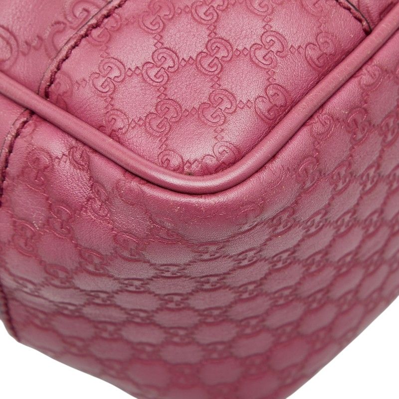 Gucci Guccissima Shoulder Bag 2-Way Purple Leather — view 6
