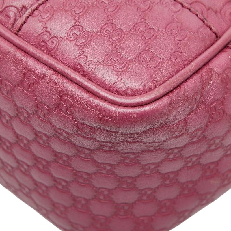 Gucci Guccissima Shoulder Bag 2-Way Purple Leather — view 7