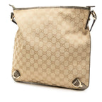 Gucci GG Canvas Abbey Crossbody Bag Beige Brown Leather — view 3