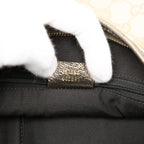 Gucci GG Canvas Abbey Crossbody Bag Beige Brown Leather — view 8