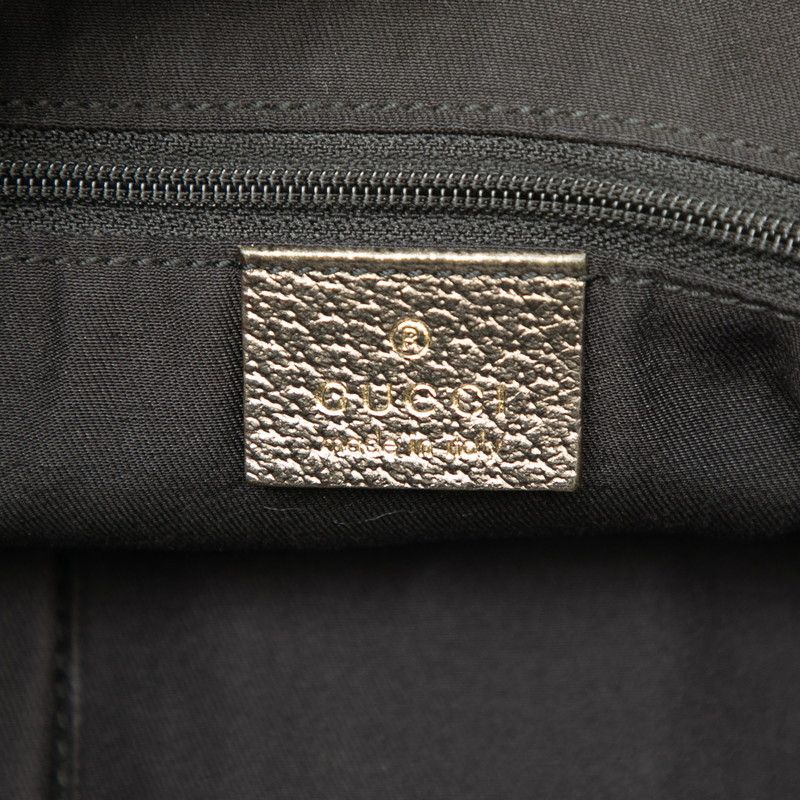 Gucci GG Canvas Abbey Crossbody Bag Beige Brown Leather — view 7