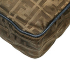 Fendi Zucca Shoulder Bag 2-Way Khaki Green Navy Nylon Leather — view 7