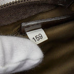 Prada Triangle Logo Plate Crossbody Bag Bt0175 Khaki Green Nylon — view 9
