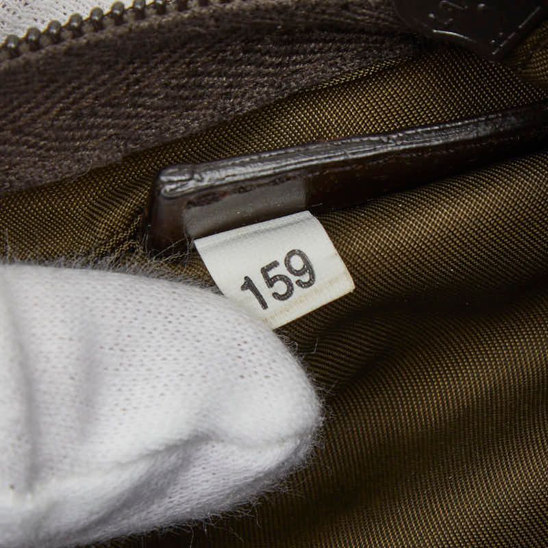 Prada Triangle Logo Plate Crossbody Bag Bt0175 Khaki Green Nylon — view 9