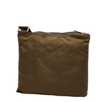 Prada Triangle Logo Plate Crossbody Bag Bt0175 Khaki Green Nylon — view 3