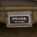 Prada Triangle Logo Plate Crossbody Bag Bt0175 Khaki Green Nylon — view 8