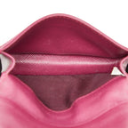 Prada Coin Case Pass Purple Saffiano Leather — view 7