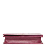 Prada Coin Case Pass Purple Saffiano Leather — view 3