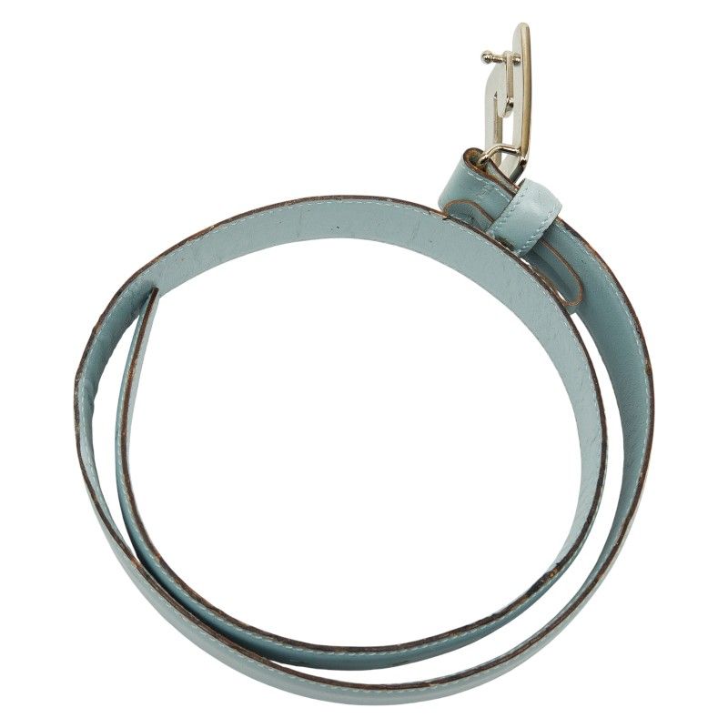 Gucci Belt Size 65 26 037 394 0959 Light Blue Leather — view 5