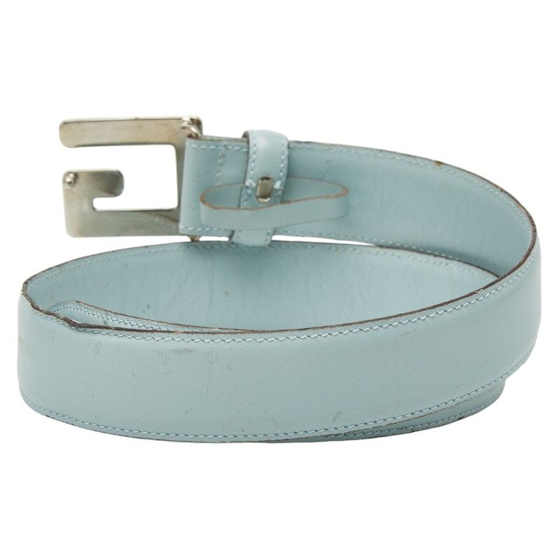 Gucci Belt Size 65 26 037 394 0959 Light Blue Leather — view 4