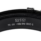 Gucci Belt Size 75 30 036 194 1007 5 Black Leather — view 6